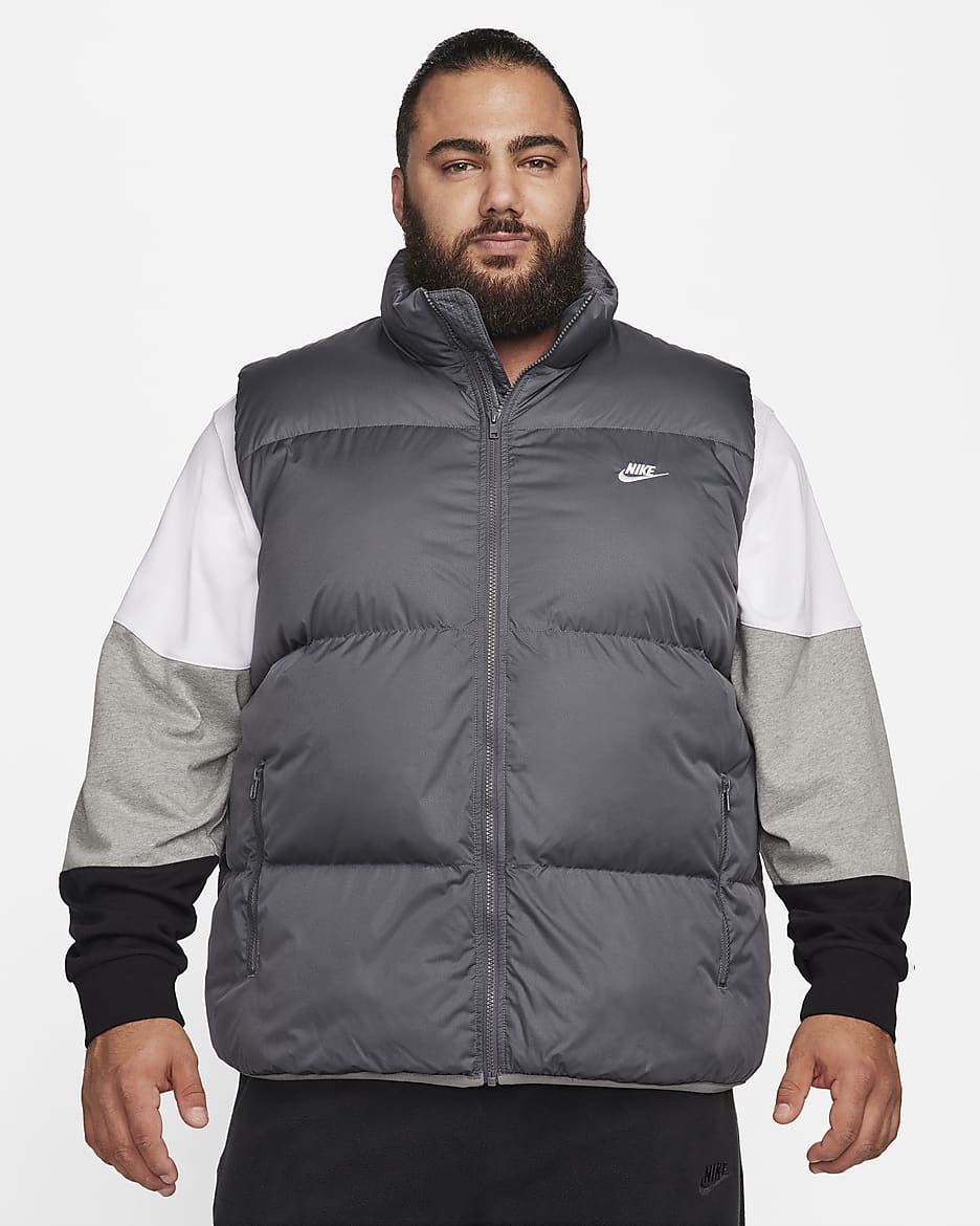 Grey nike gilet online